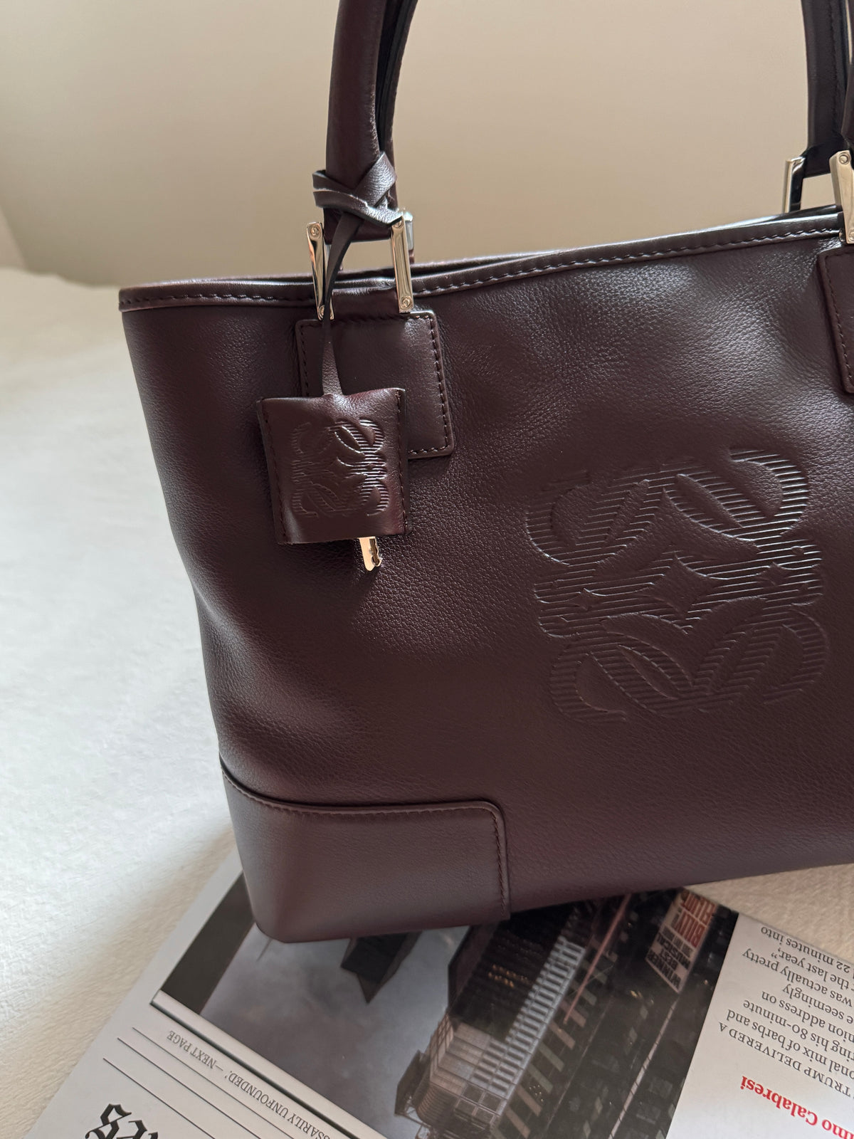 Vintage Loewe 2-way leather bag