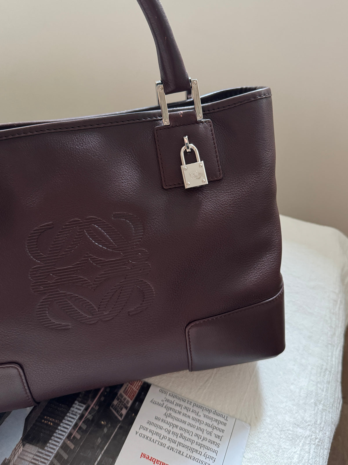 Vintage Loewe 2-way leather bag