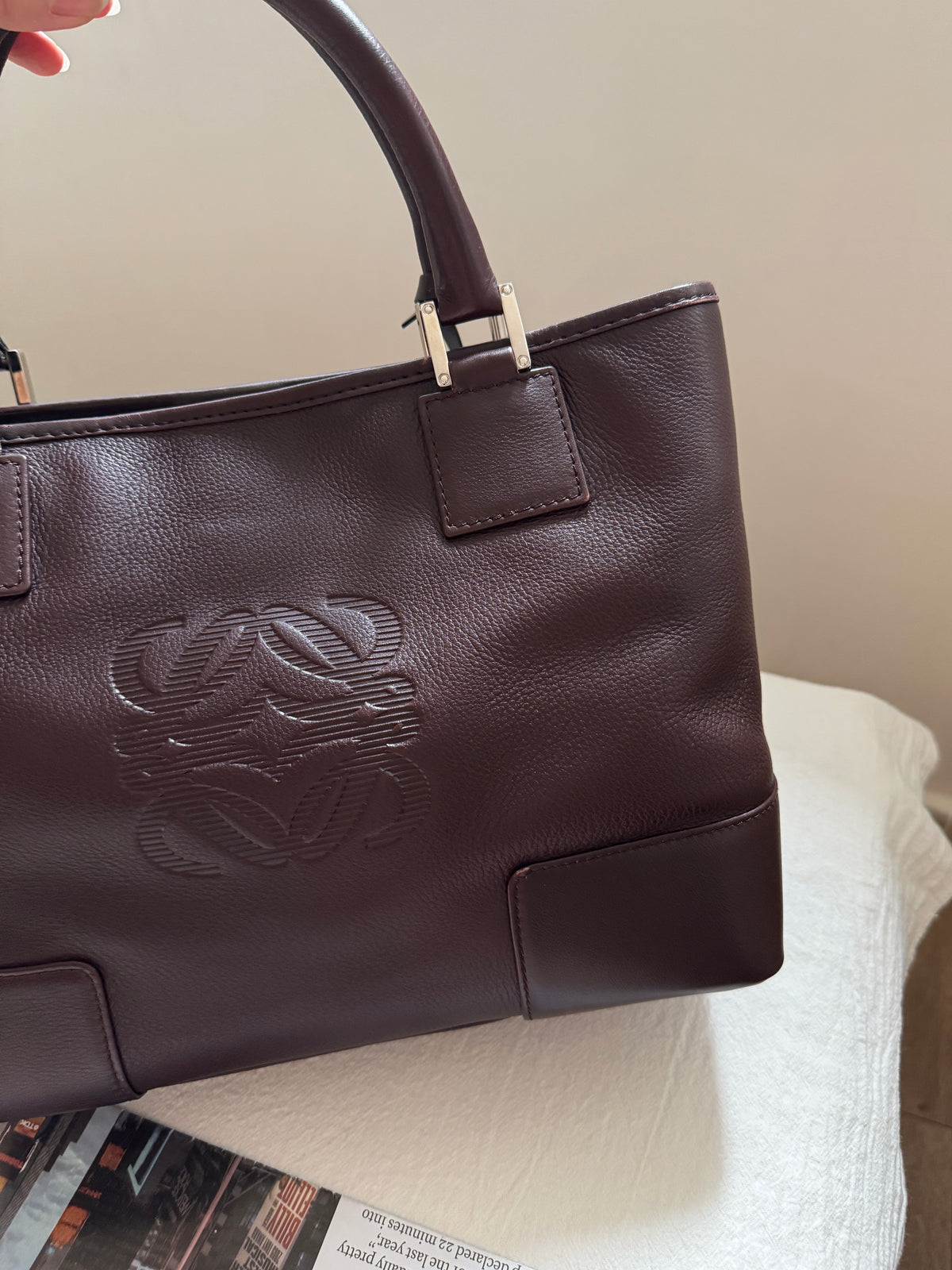 Vintage Loewe 2-way leather bag