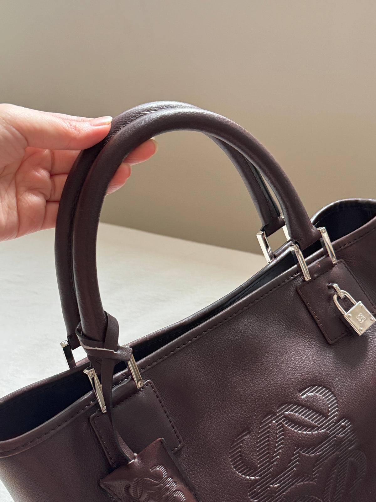 Vintage Loewe 2-way leather bag