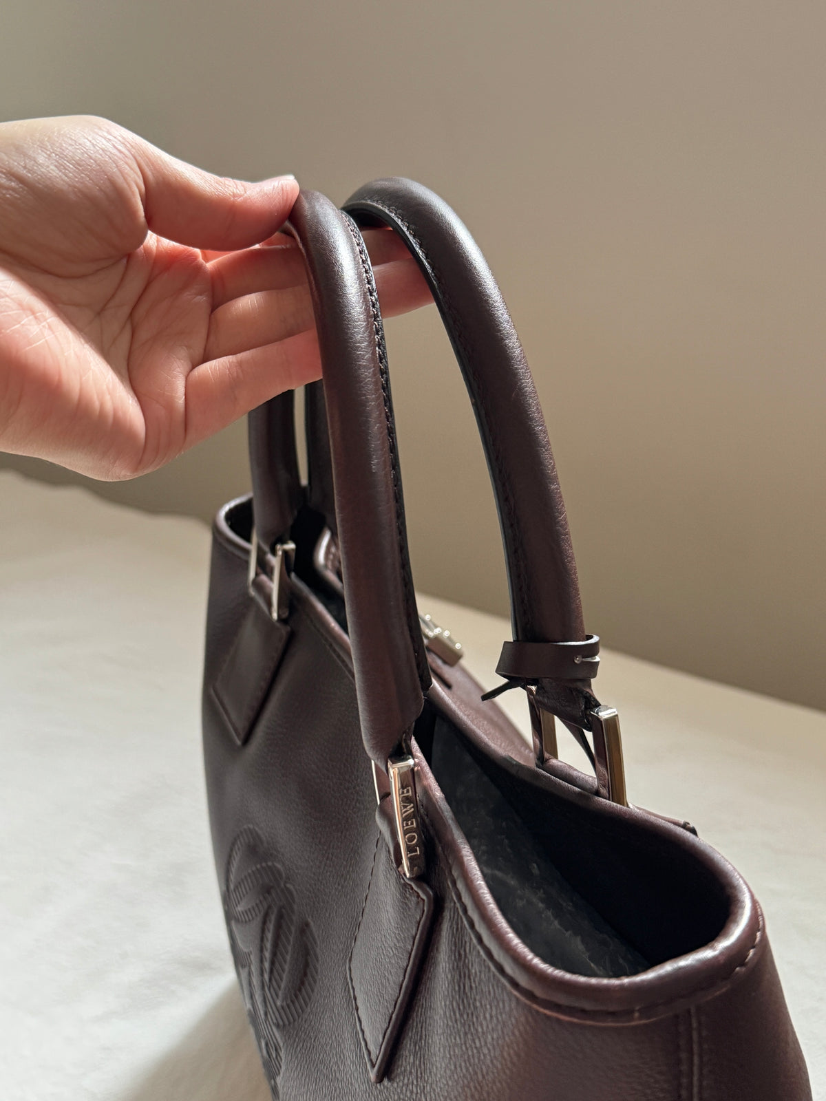 Vintage Loewe 2-way leather bag