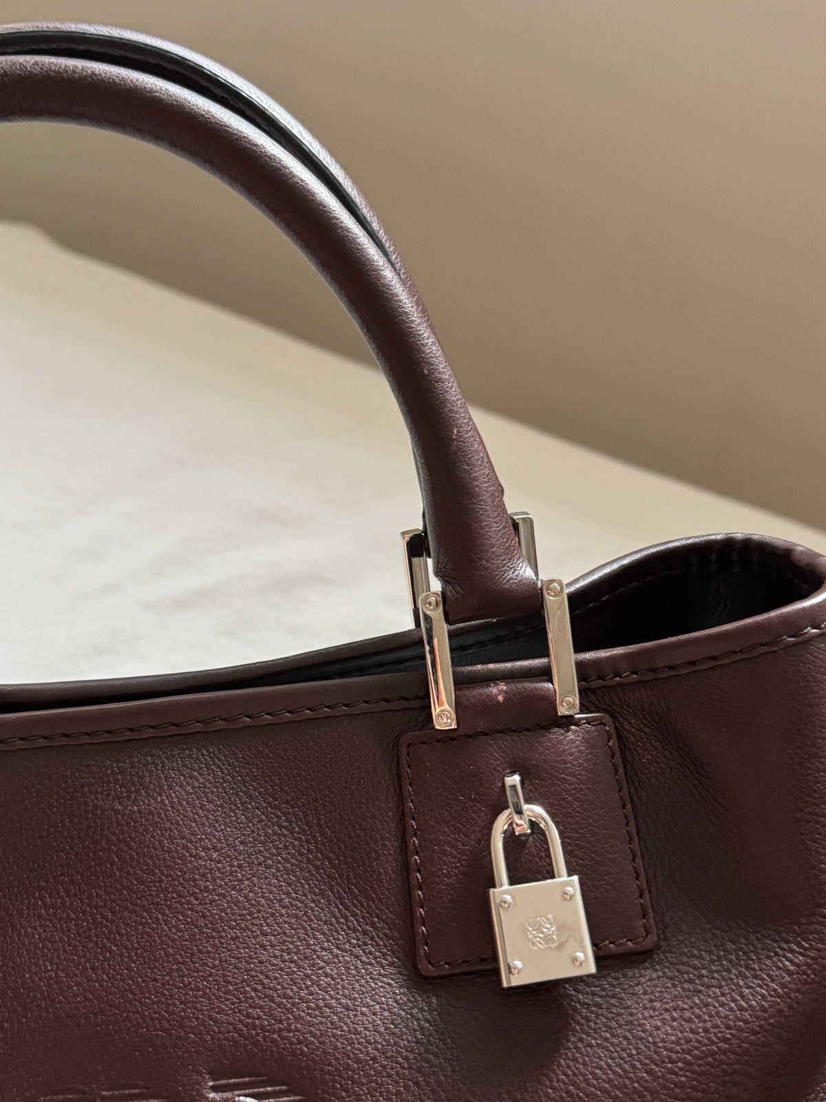 Vintage Loewe 2-way leather bag