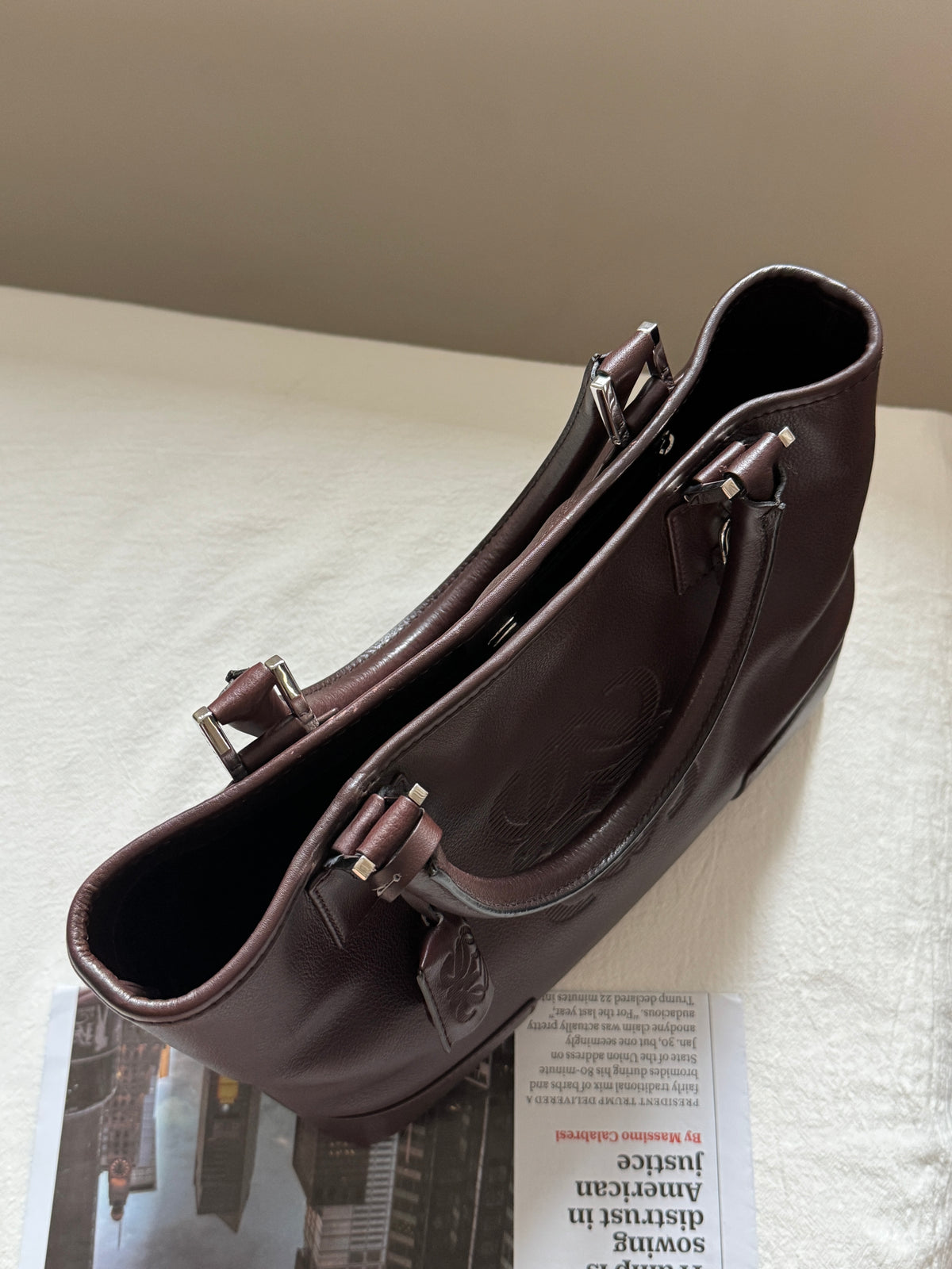 Vintage Loewe 2-way leather bag