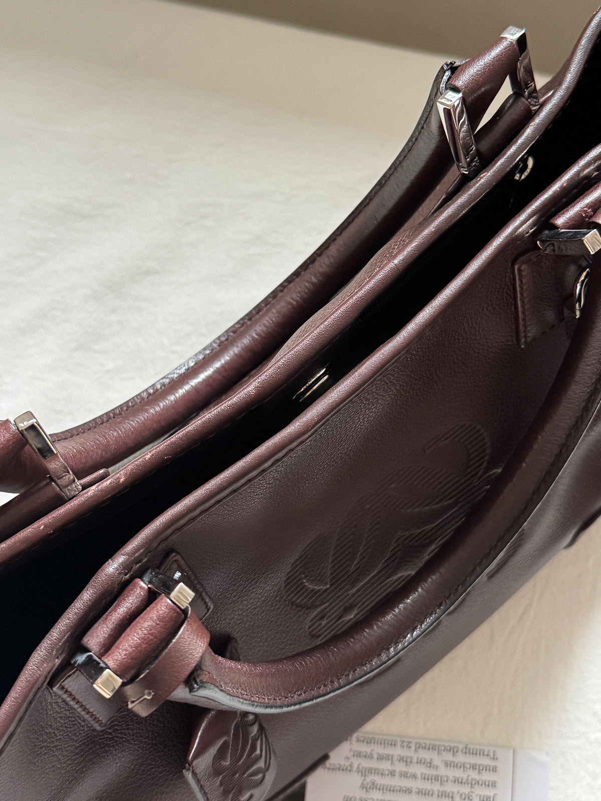 Vintage Loewe 2-way leather bag