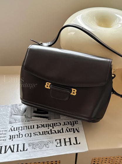 Vintage Bally 2-way leather bag🍩