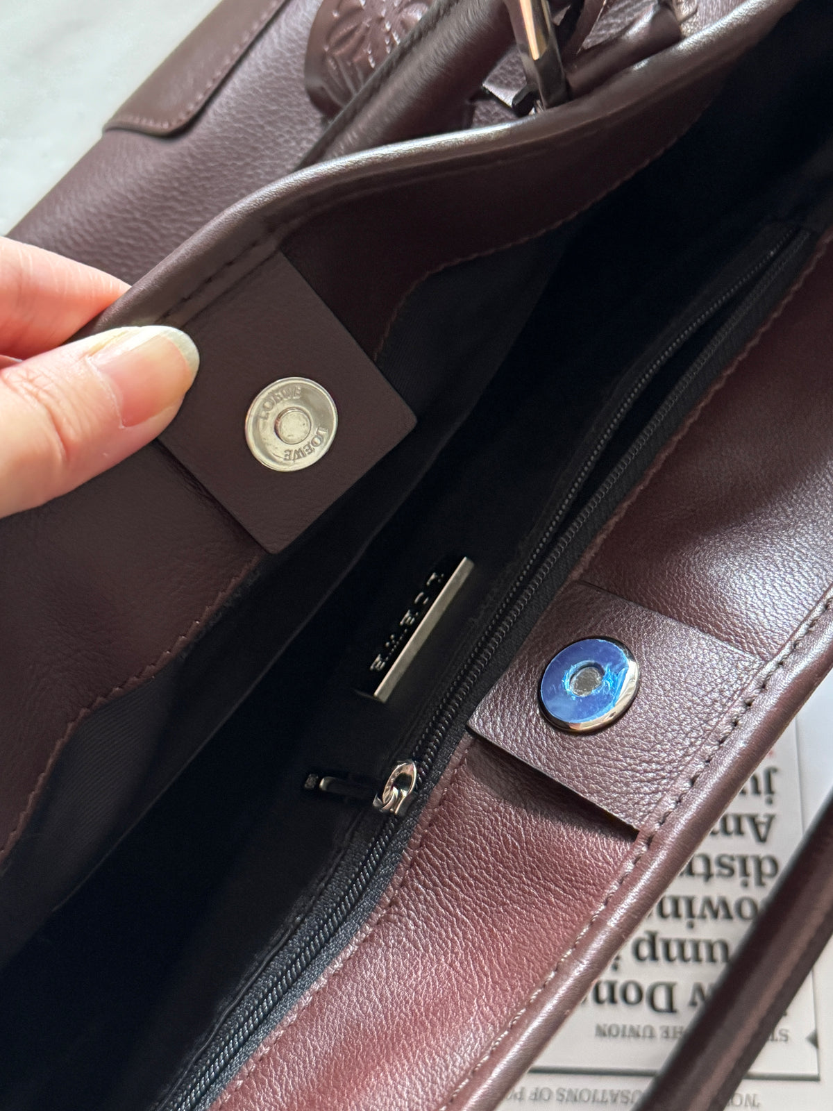Vintage Loewe 2-way leather bag