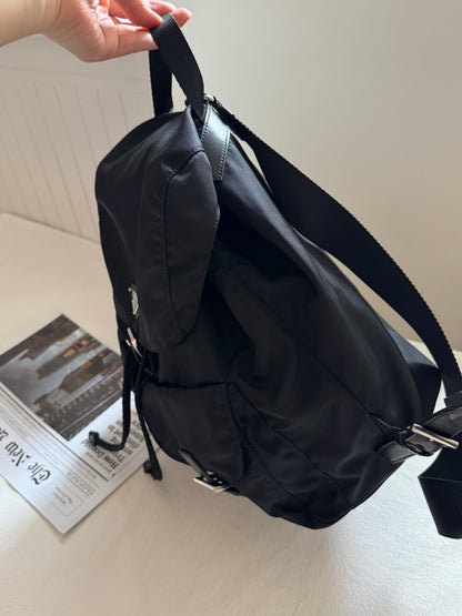 Vintage Prada double pocket backpack🪐