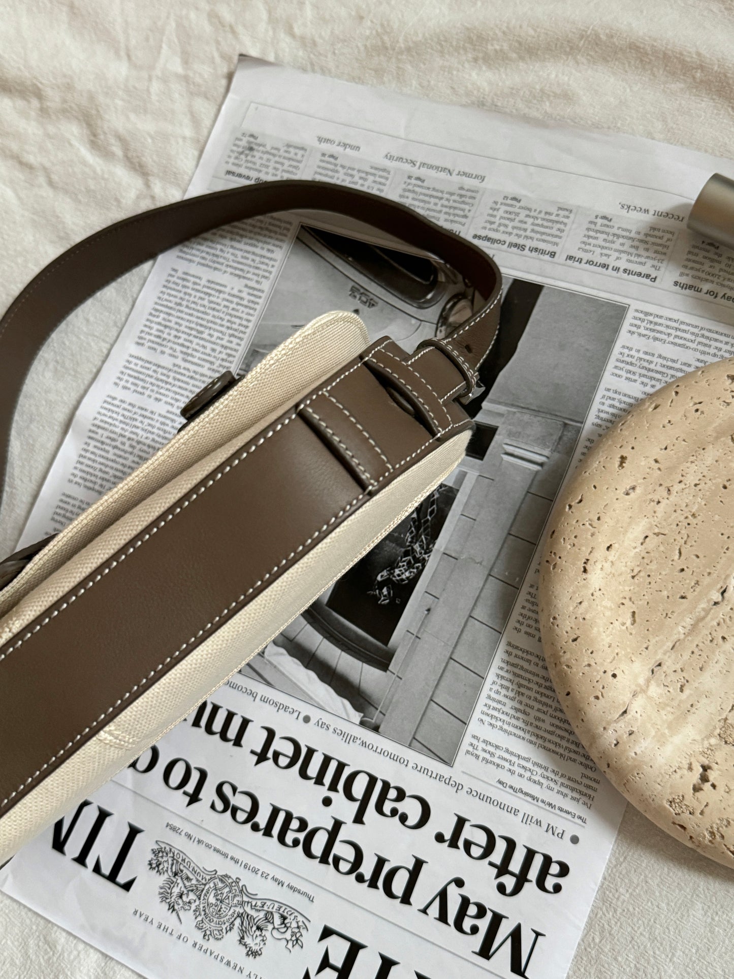 Vintage Loewe olive canvas underarm bag🫒