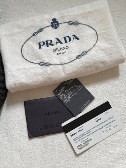 Vintage Prada double pocket backpack🪐