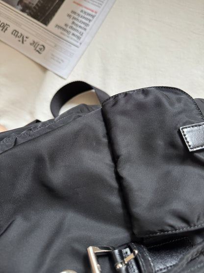 Vintage Prada double pocket backpack🪐