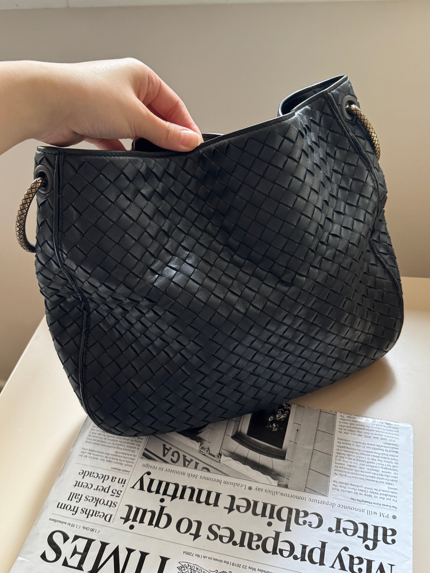 Vintage Bottega Veneta chained hobo🪐