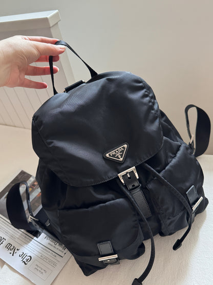 Vintage Prada double pocket backpack🪐