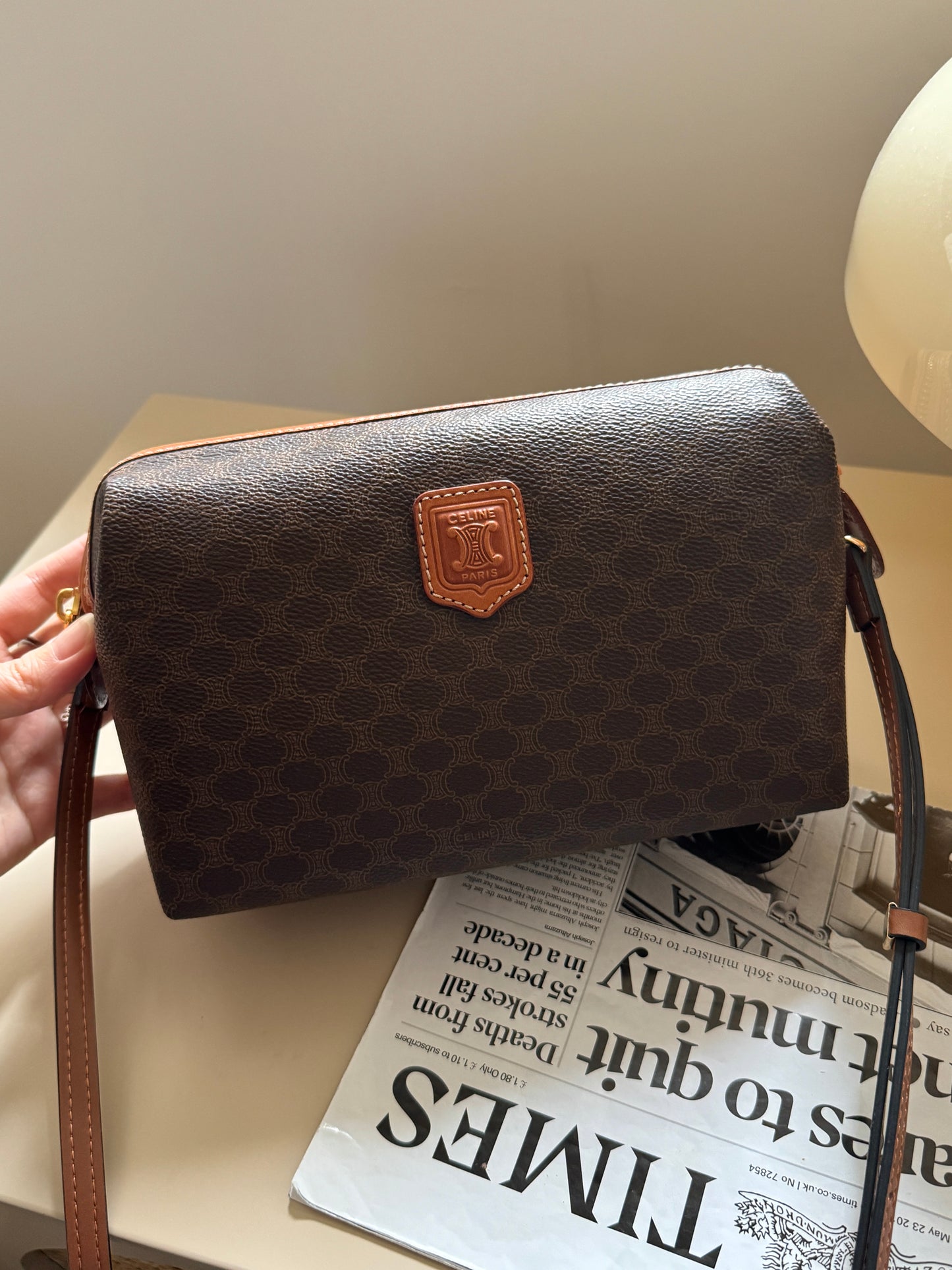 Vintage Celine macadam pouch🪐