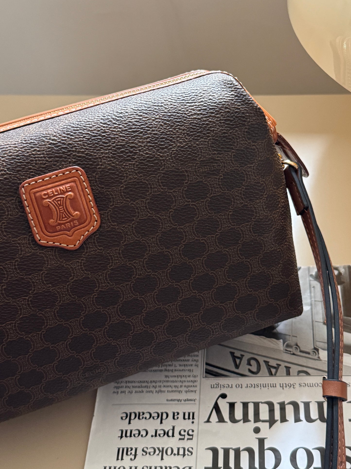 Vintage Celine macadam pouch🪐