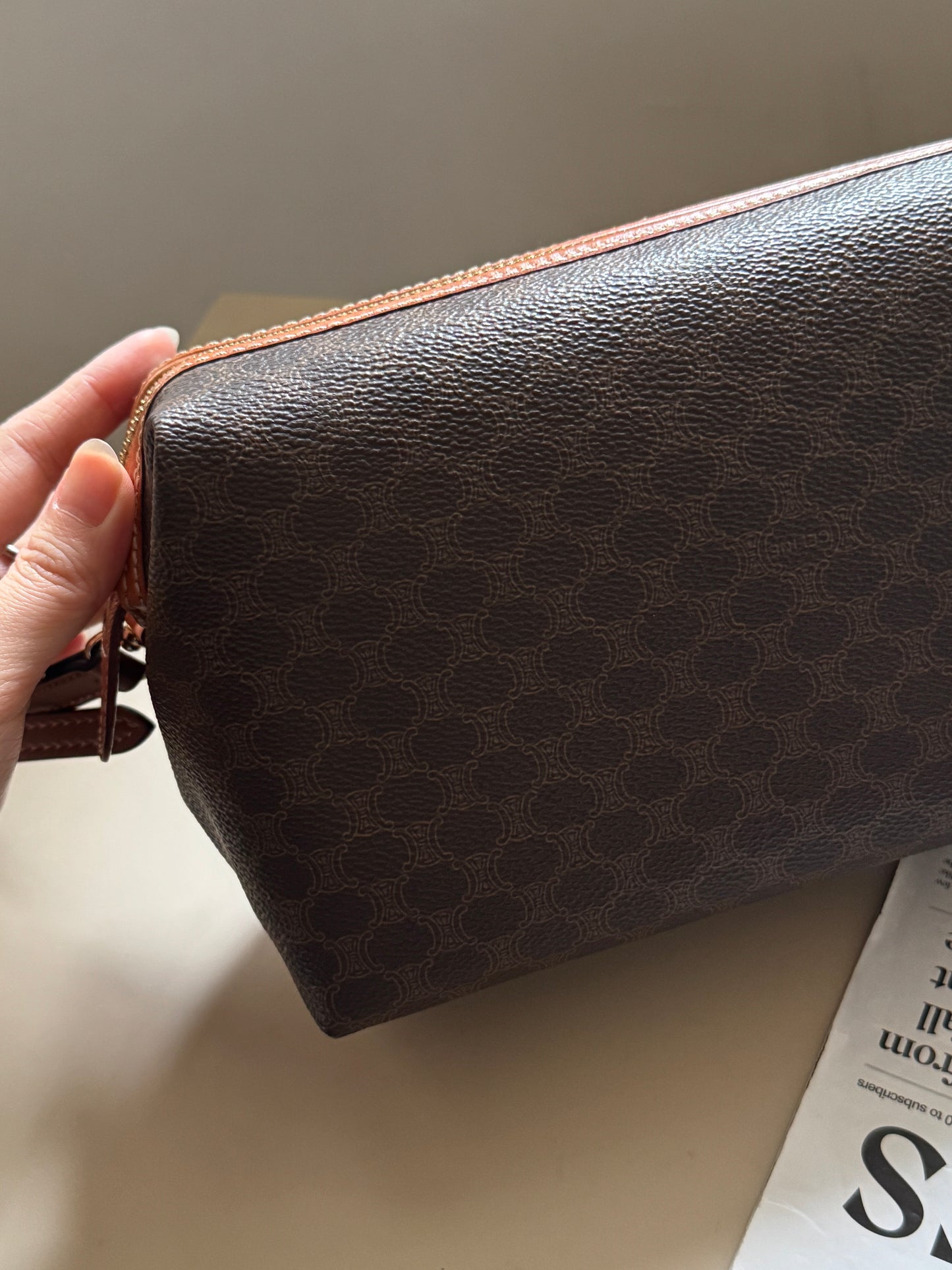 Vintage Celine macadam pouch🪐