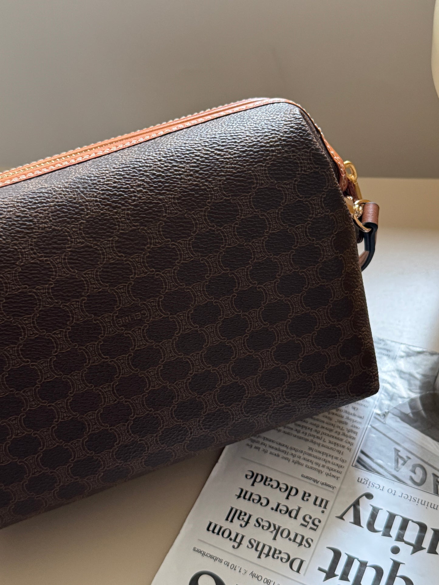 Vintage Celine macadam pouch🪐