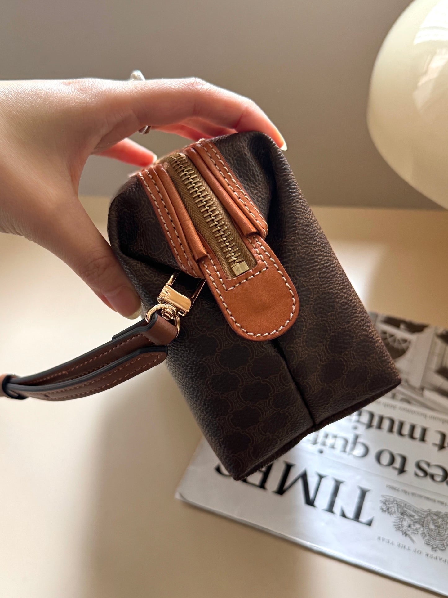 Vintage Celine macadam pouch🪐