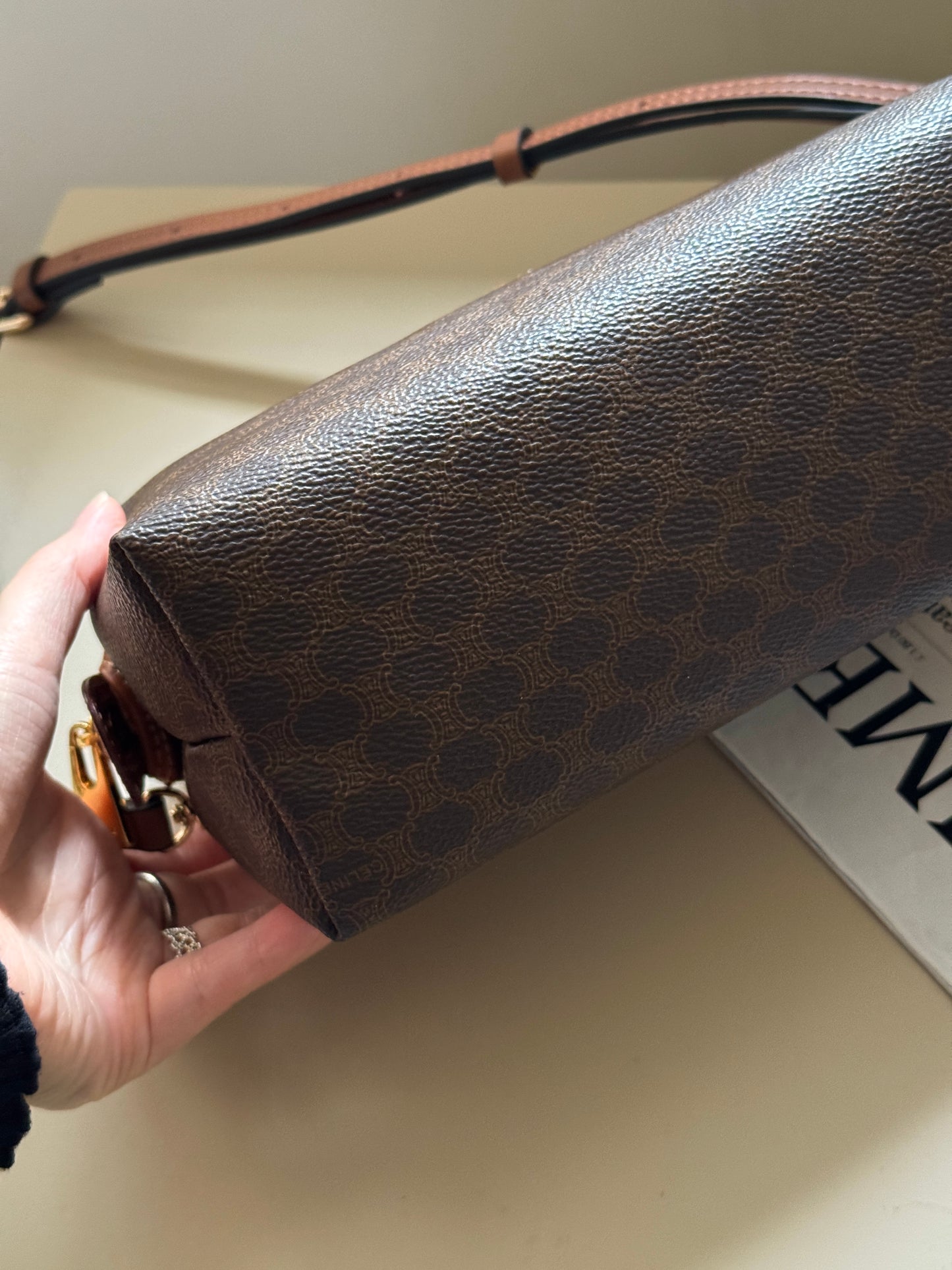 Vintage Celine macadam pouch🪐