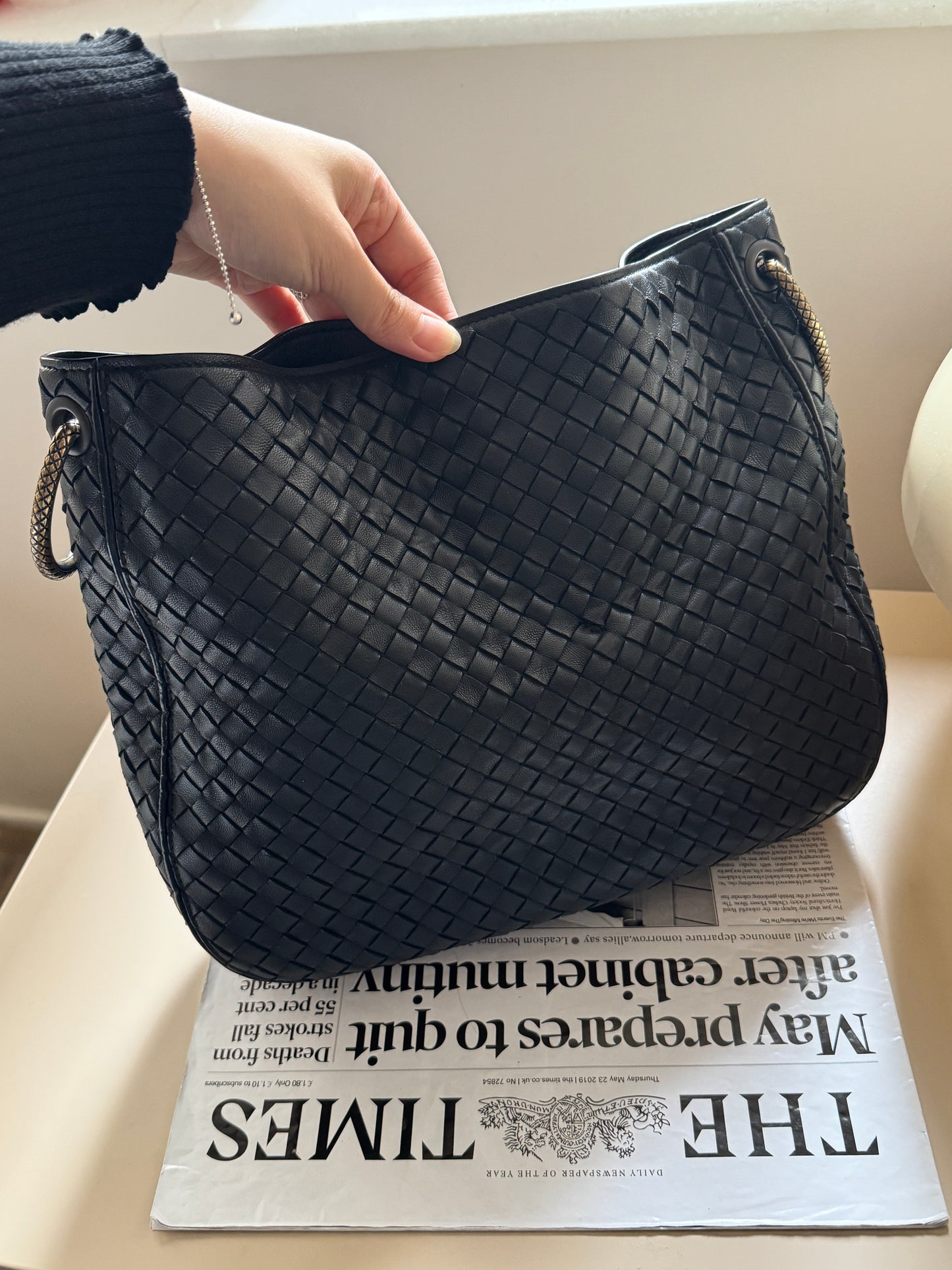 Vintage Bottega Veneta chained hobo🪐