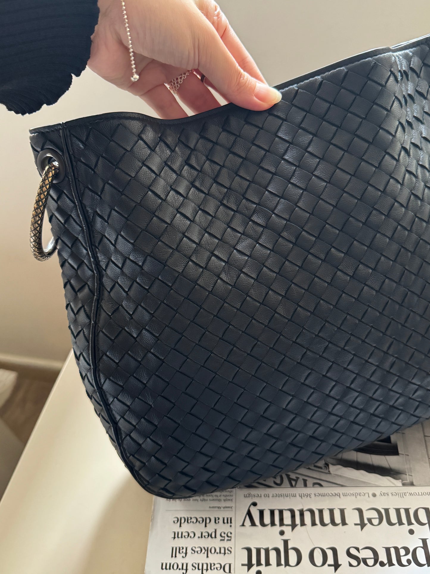 Vintage Bottega Veneta chained hobo🪐