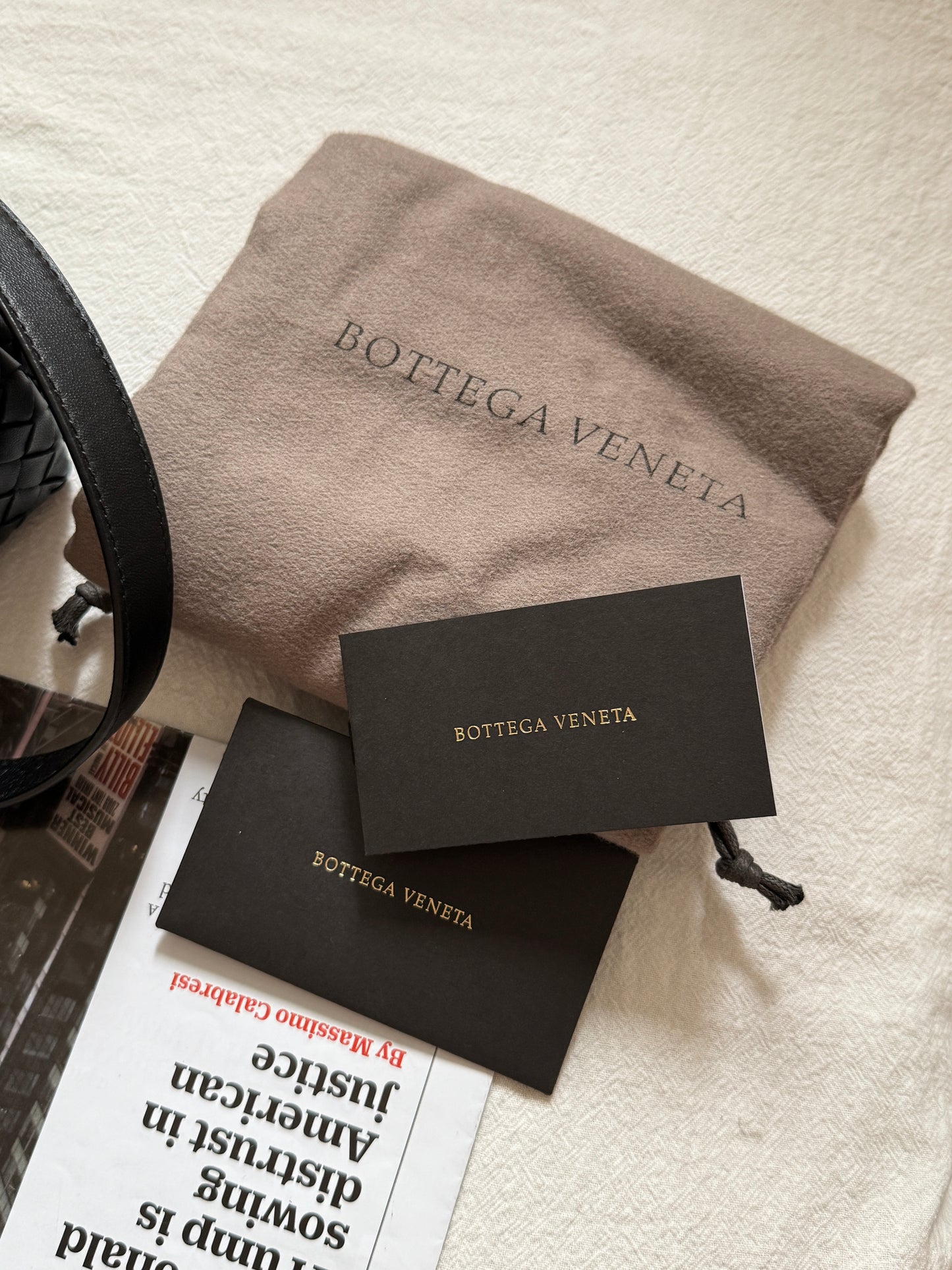 Vintage Bottega Veneta so black intrecciato crossbody bag