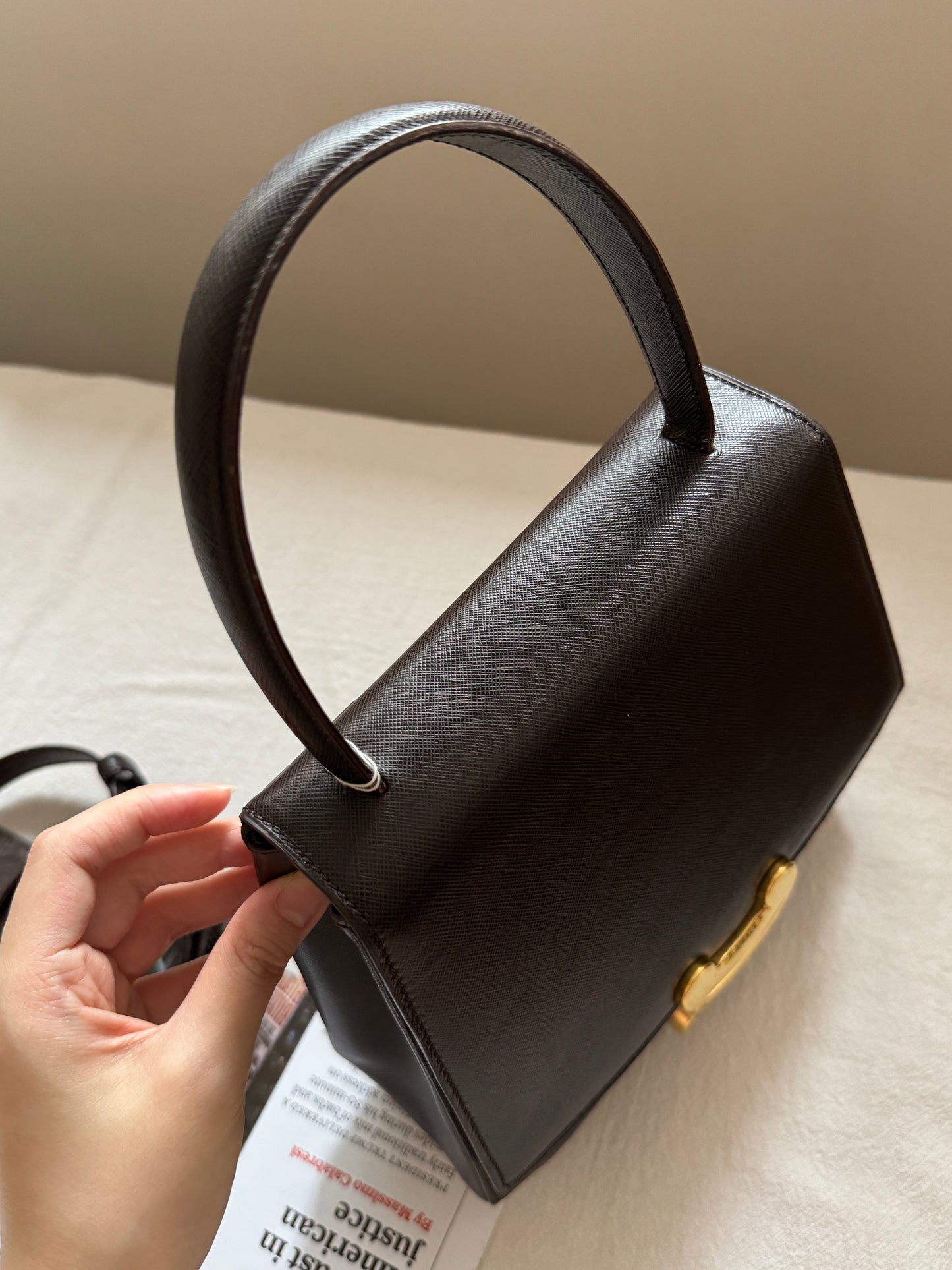 Vintage Celine triomphe 2-way top handle bag🌟