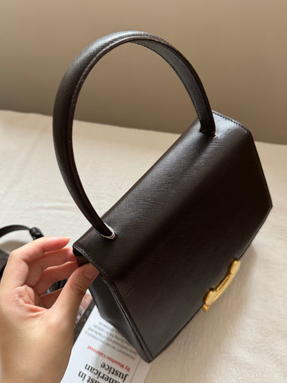 Vintage Celine triomphe 2-way top handle bag🌟
