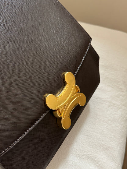 Vintage Celine triomphe 2-way top handle bag🌟