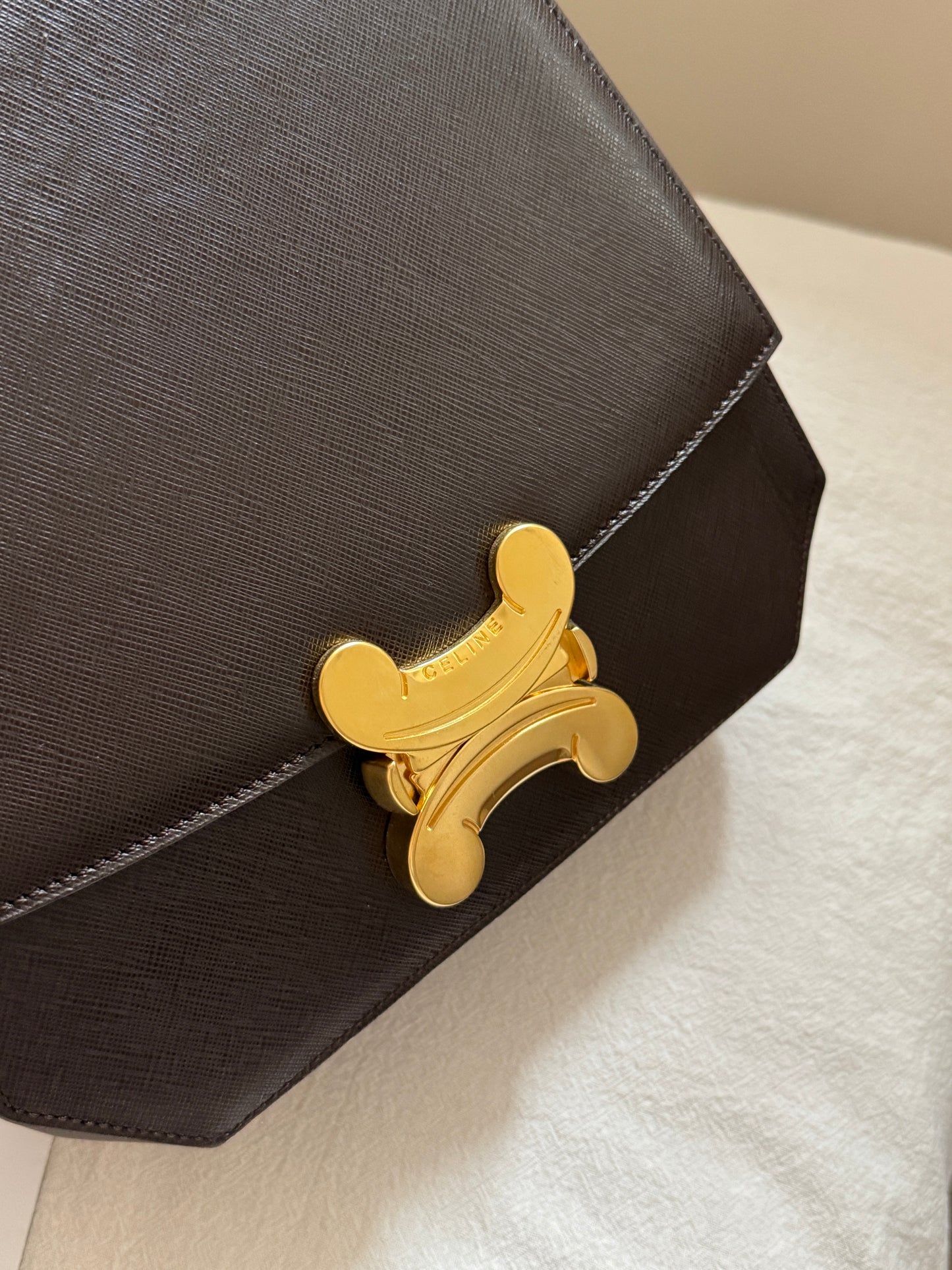 Vintage Celine triomphe 2-way top handle bag🌟