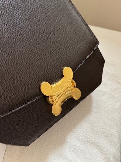 Vintage Celine triomphe 2-way top handle bag🌟