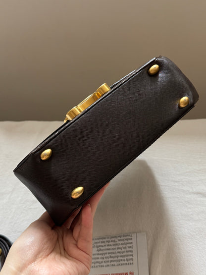 Vintage Celine triomphe 2-way top handle bag🌟