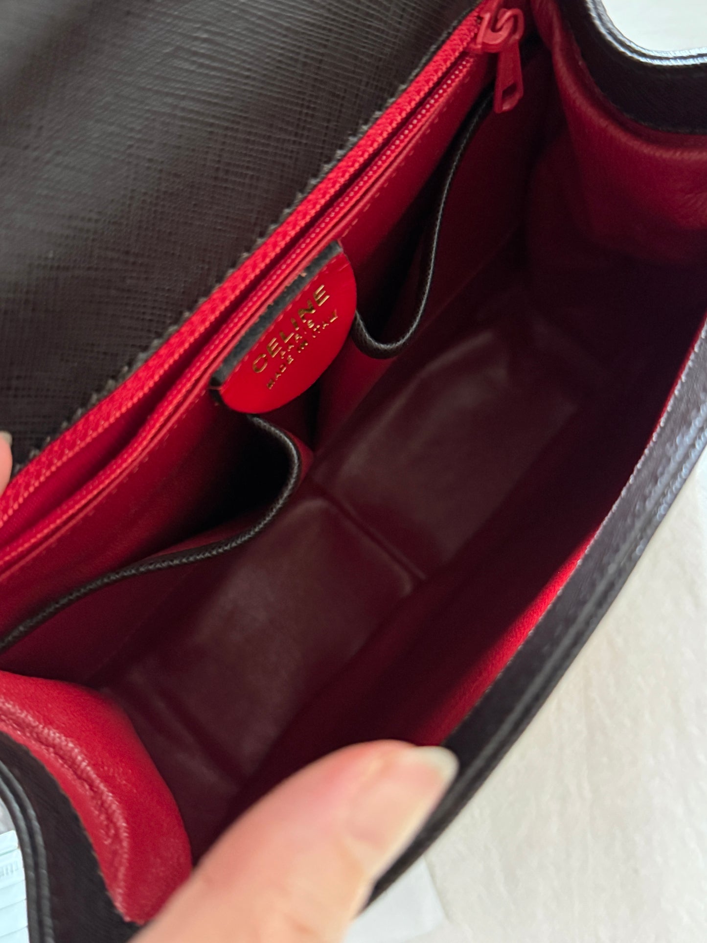 Vintage Celine triomphe 2-way top handle bag🌟