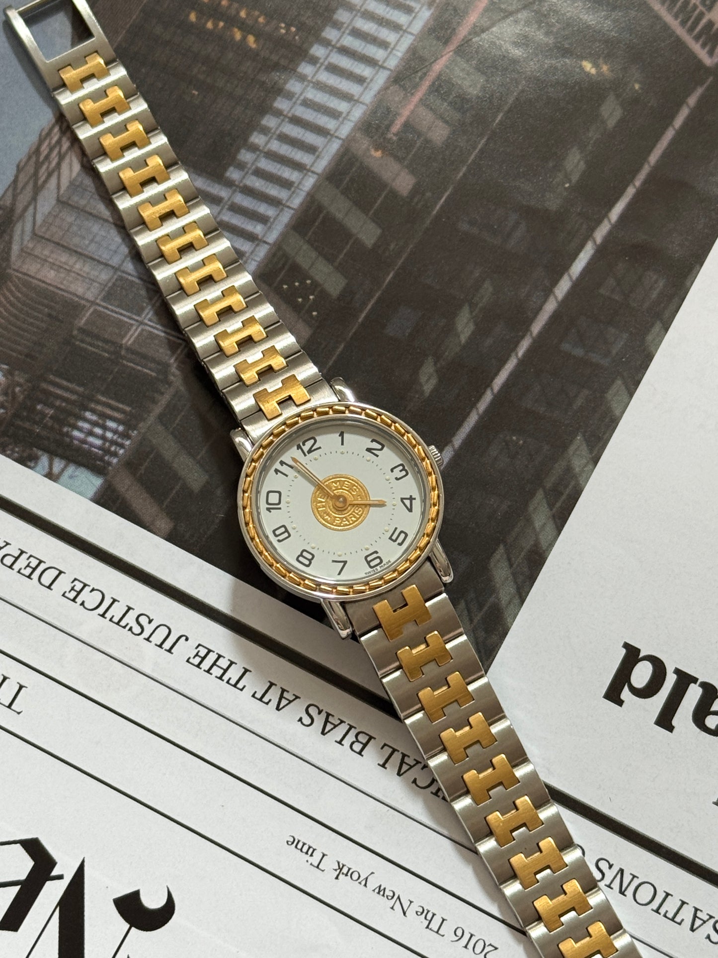 Vintage Hermes the “gold coin” watch✨