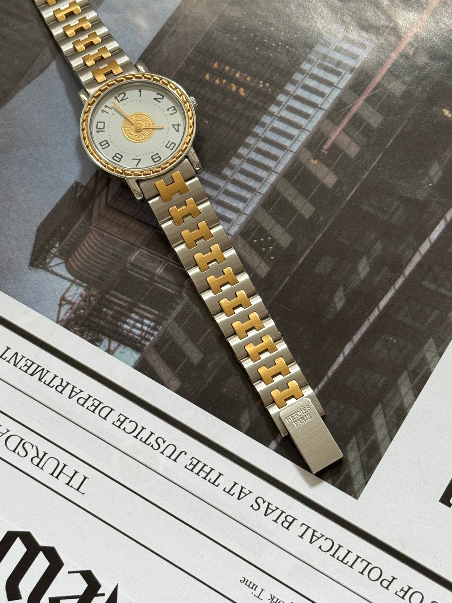 Vintage Hermes the “gold coin” watch✨