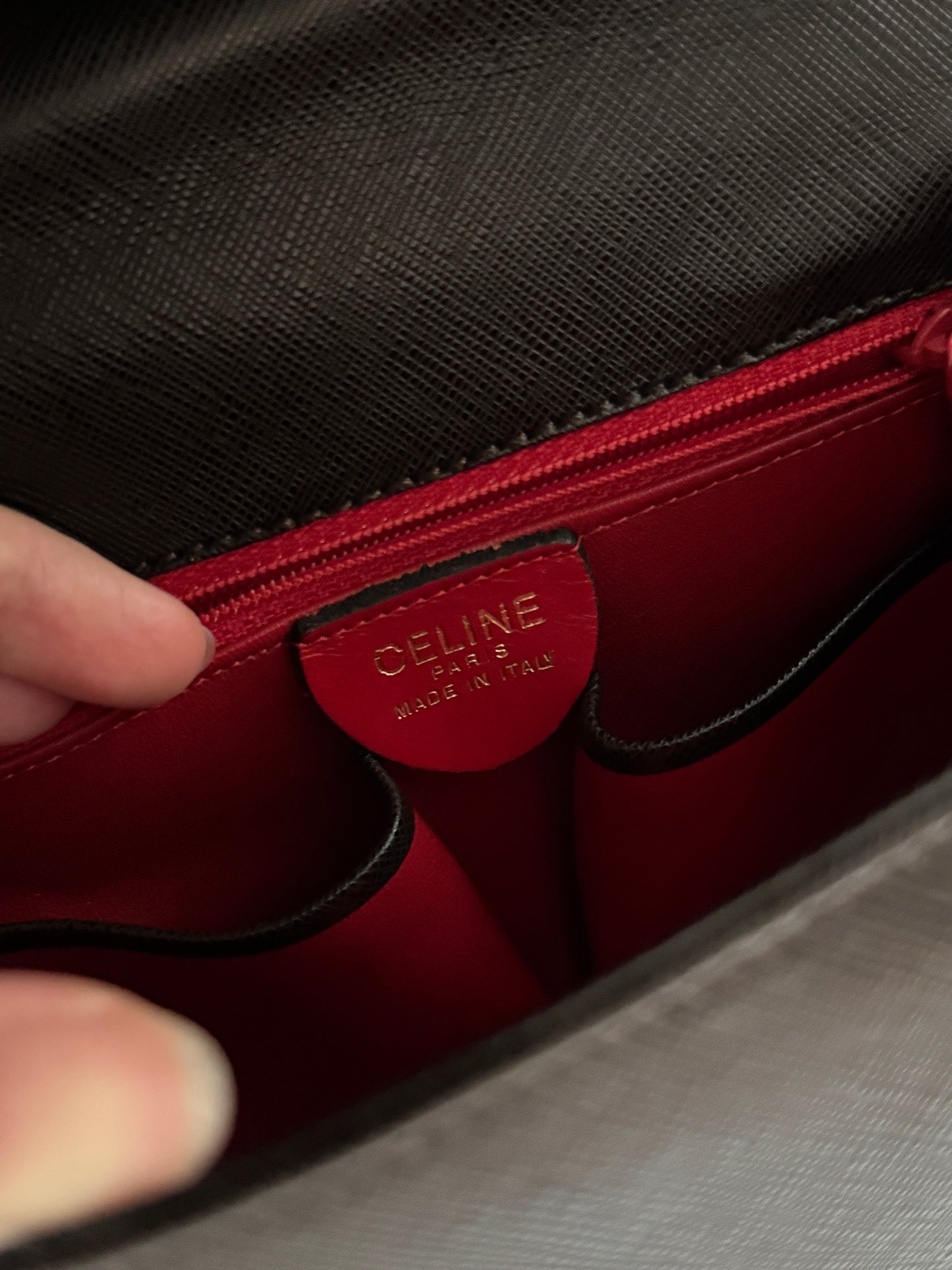 Vintage Celine triomphe 2-way top handle bag🌟