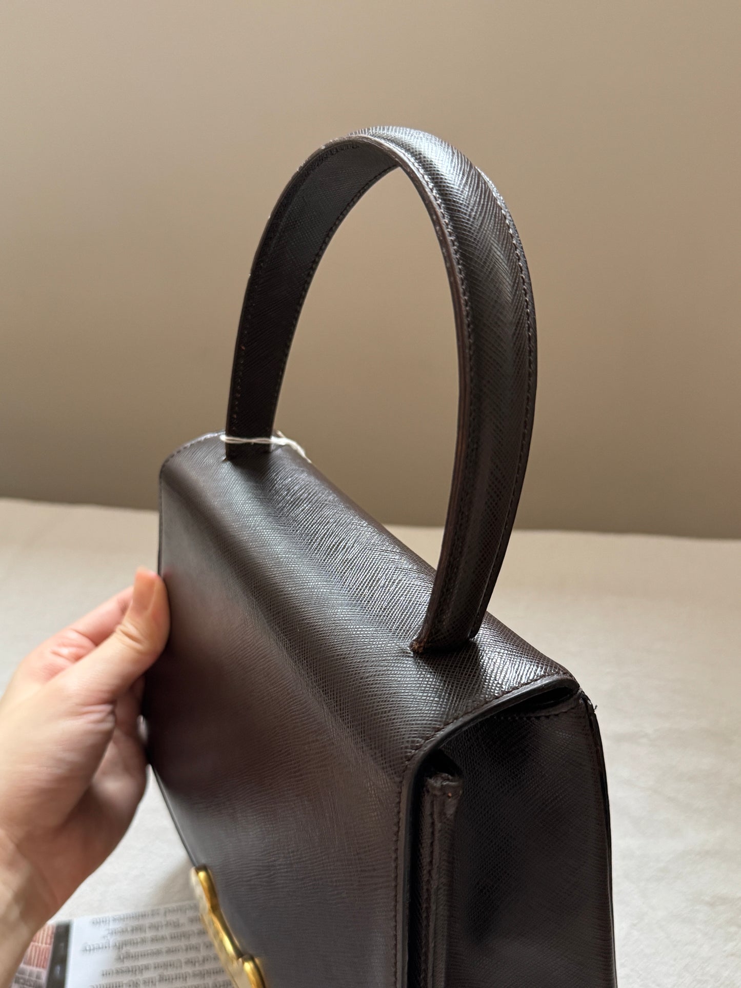 Vintage Celine triomphe 2-way top handle bag🌟