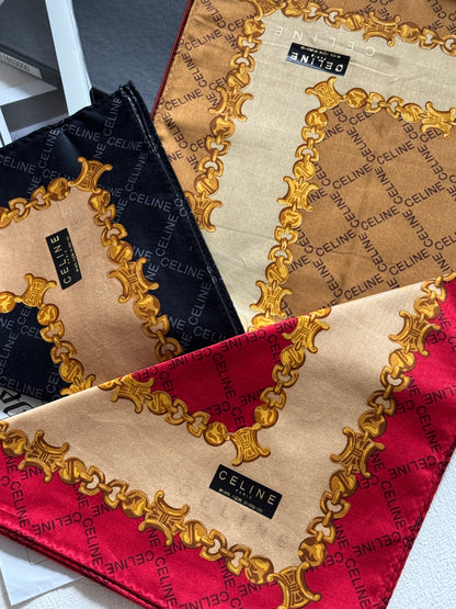 Vintage Celine scarfs gift box set of 3