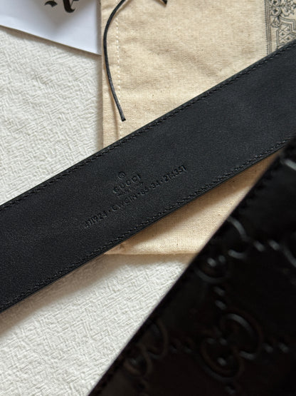 Pre-owned Gucci belt, full box set🎁近保存品