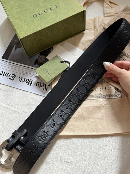 Pre-owned Gucci belt, full box set🎁近保存品