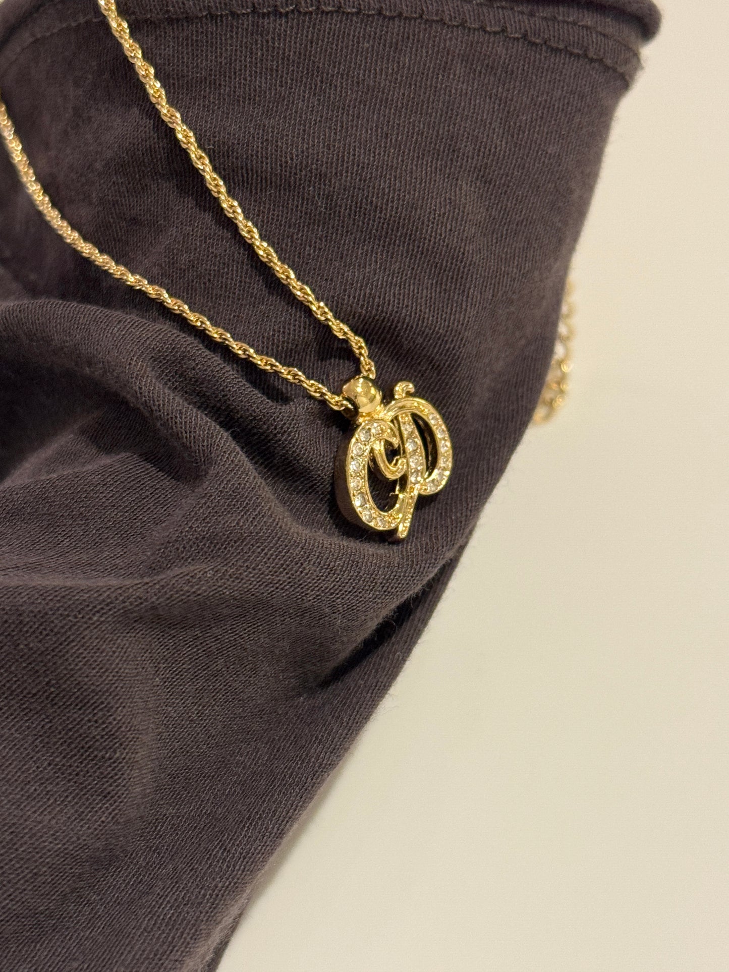 Vintage Dior CD necklace✨