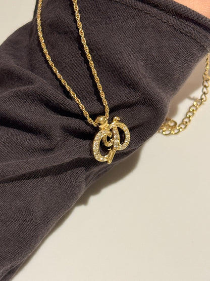 Vintage Dior CD necklace✨
