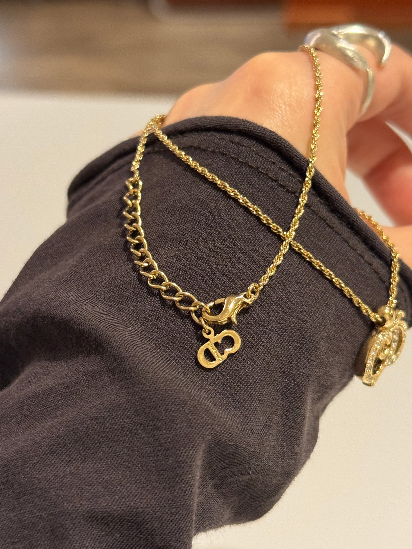 Vintage Dior CD necklace✨