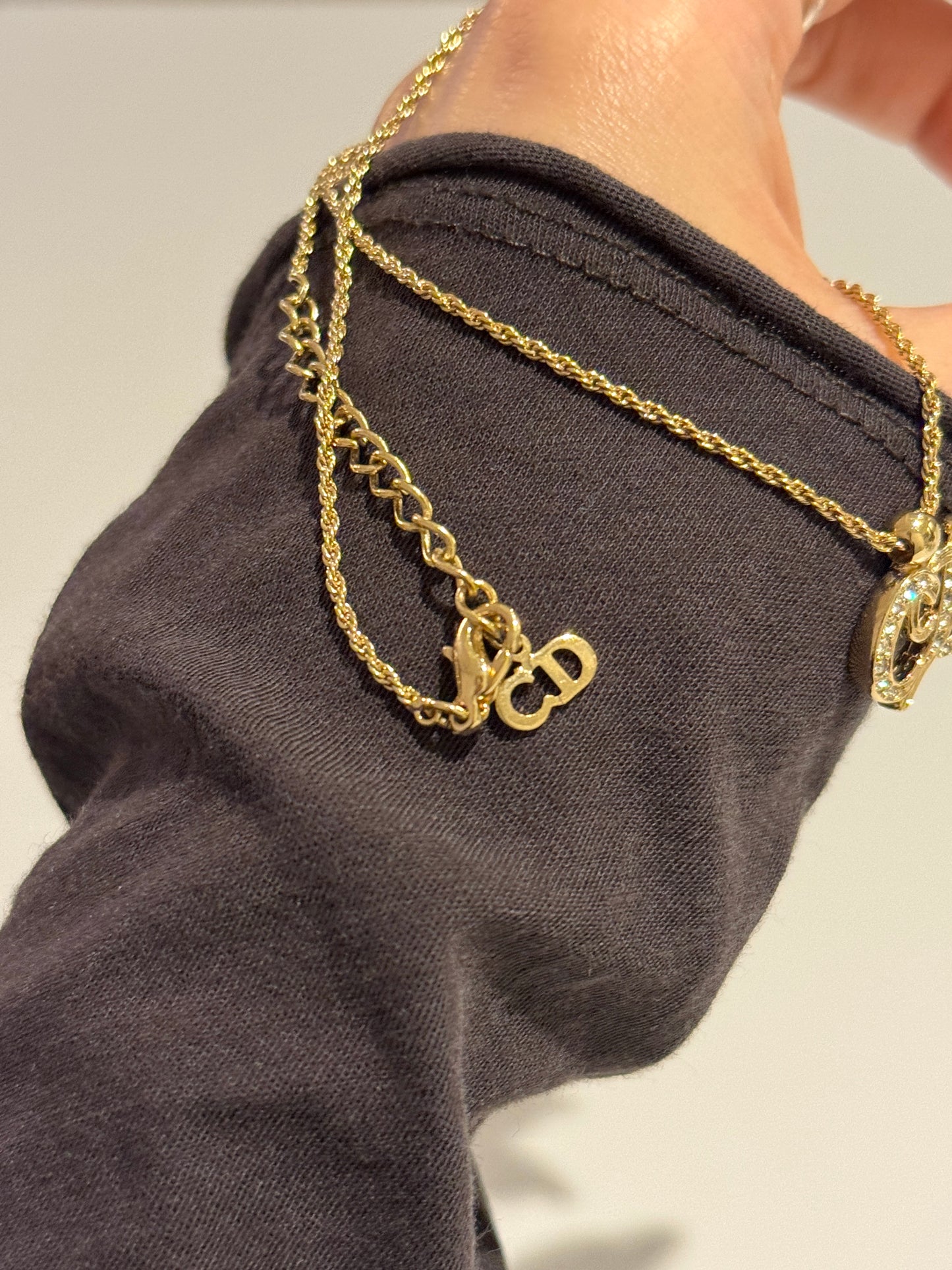 Vintage Dior CD necklace✨