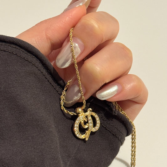 Vintage Dior CD necklace✨