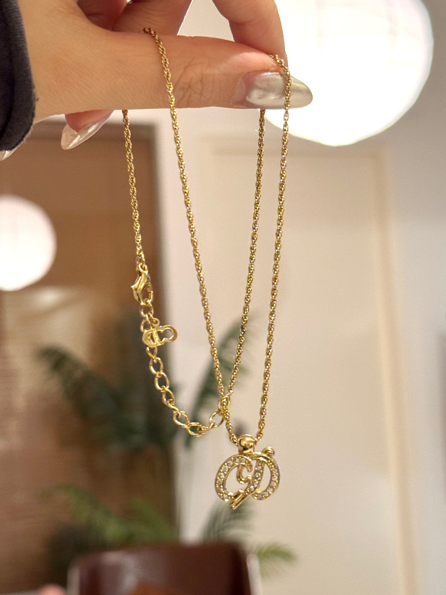 Vintage Dior CD necklace✨