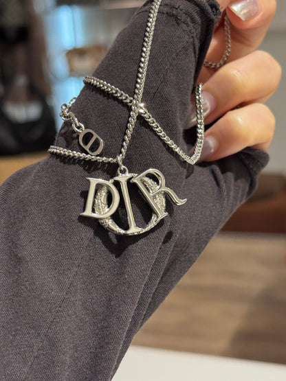 Pre-owned Dior cannage necklace