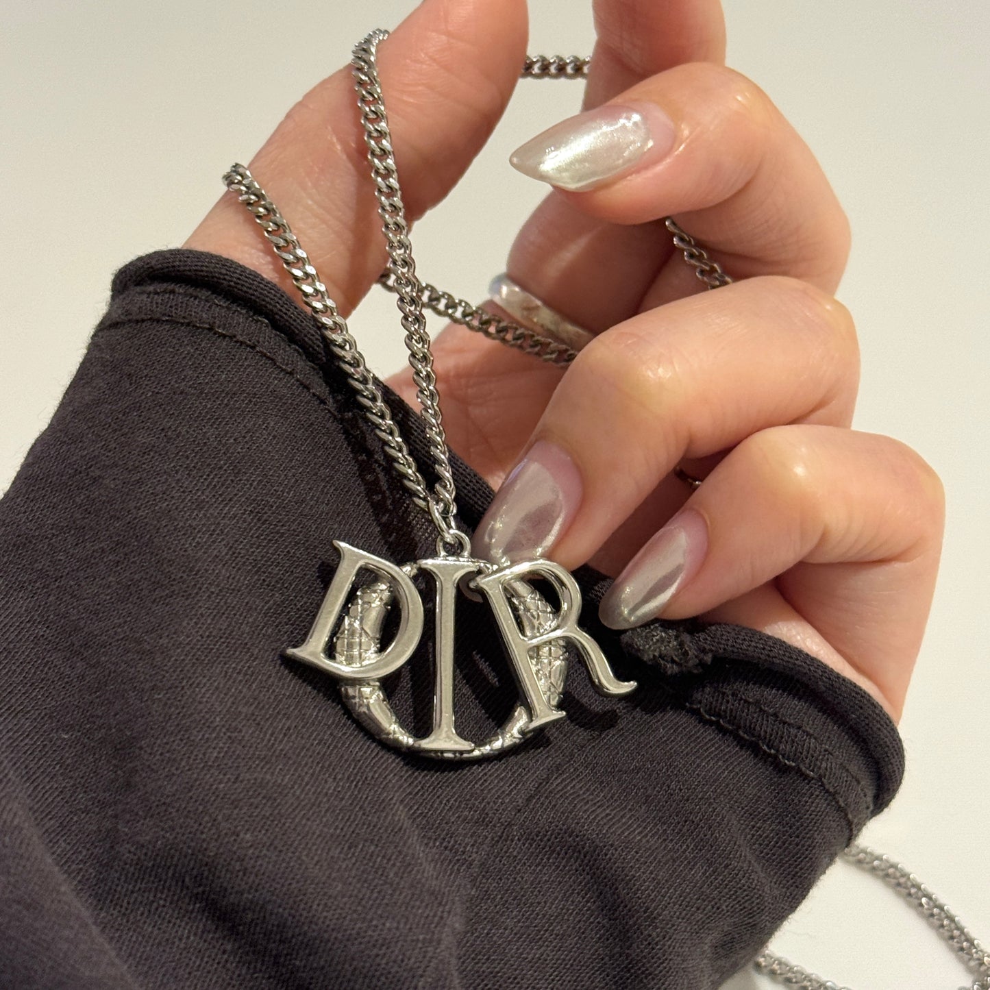 Pre-owned Dior cannage necklace