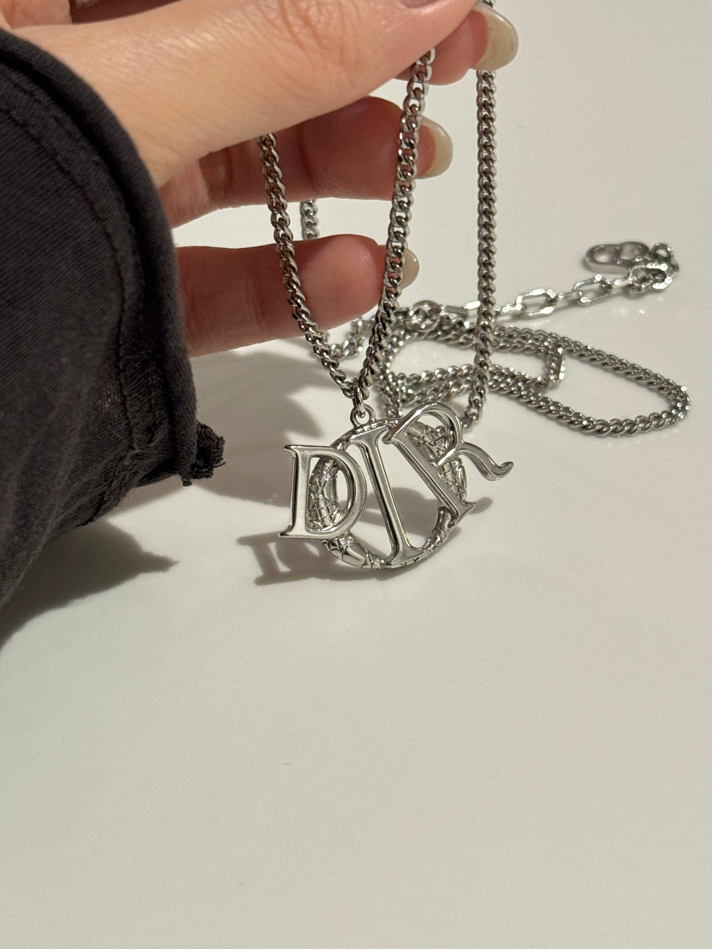 Pre-owned Dior cannage necklace