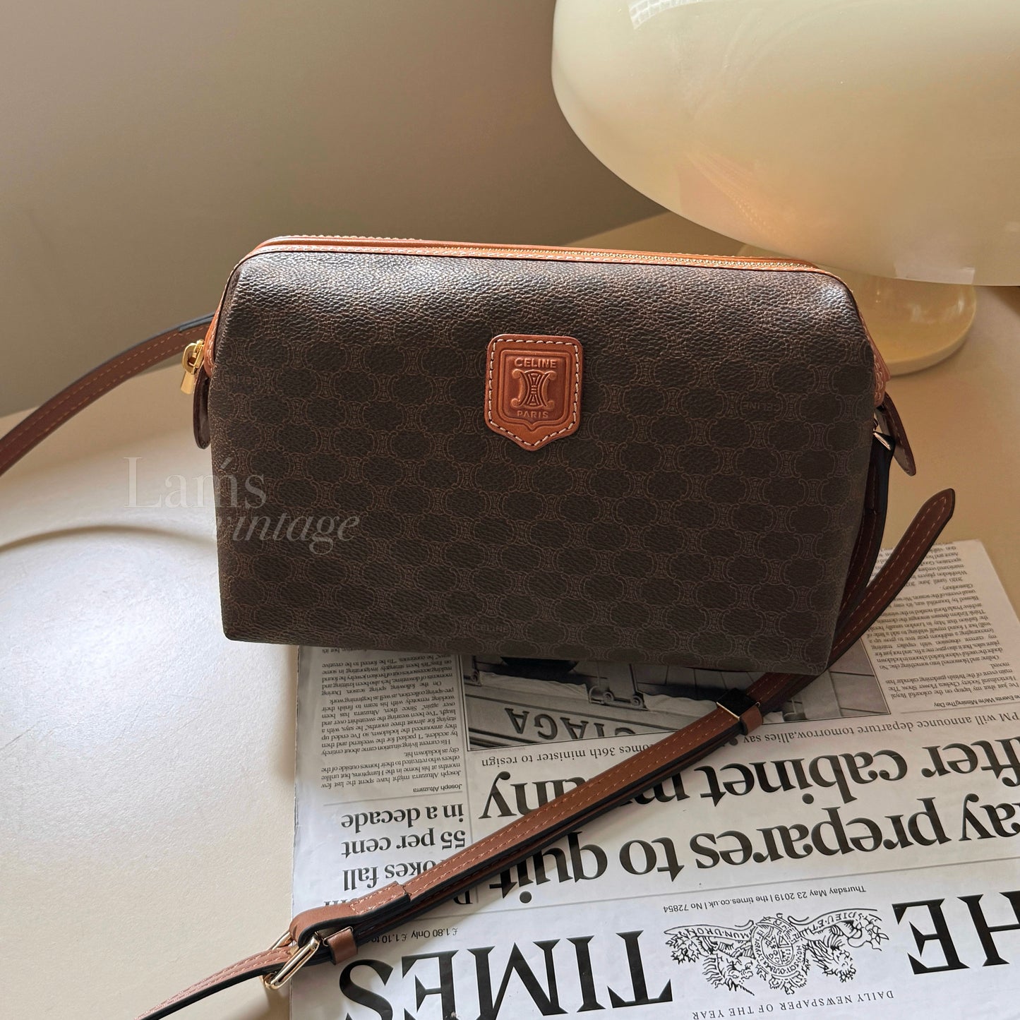 Vintage Celine macadam pouch🪐