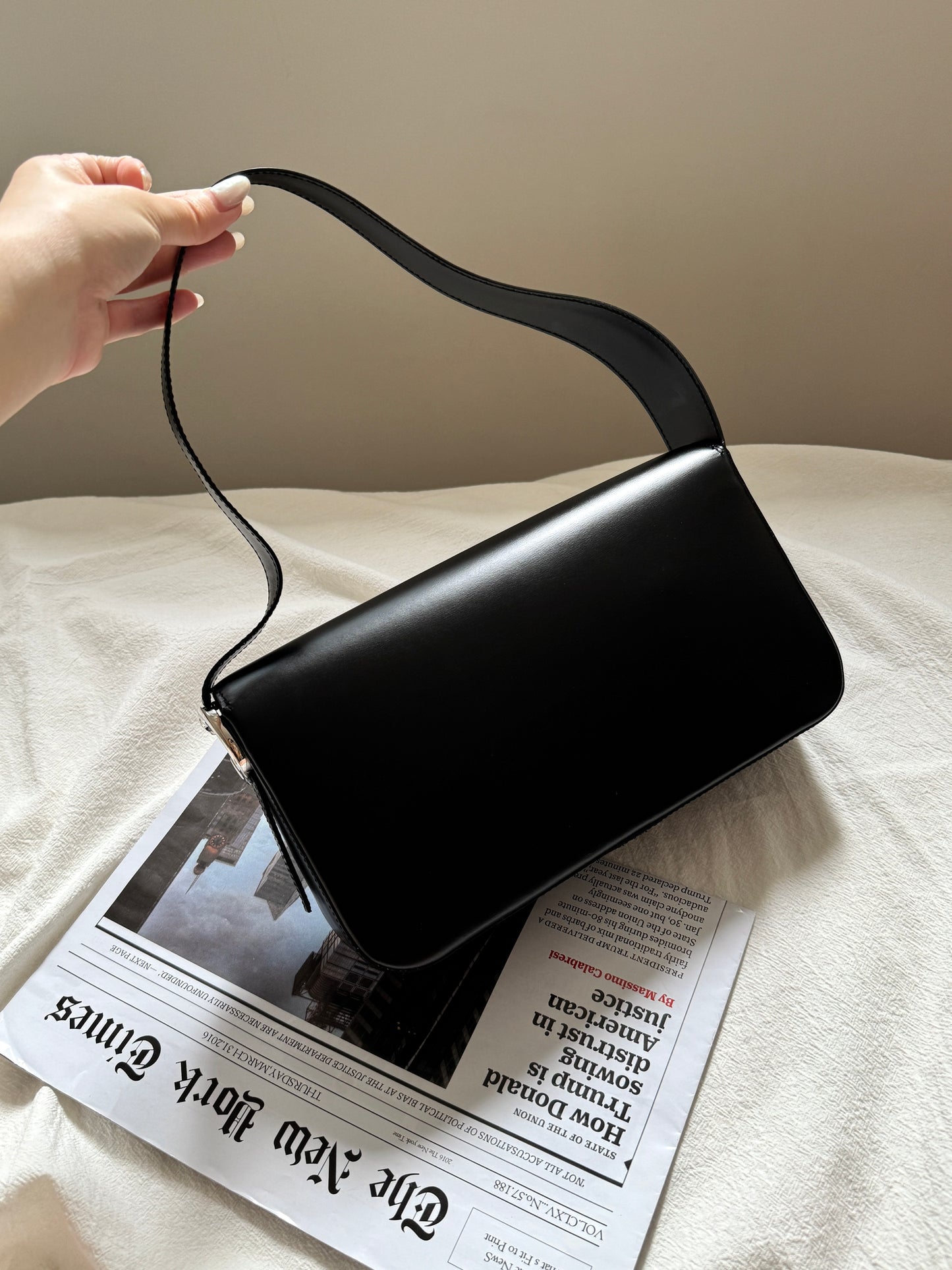 Vintage Cartier 黑銀豹頭shoulder box bag